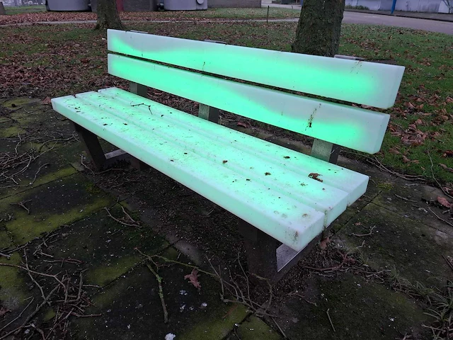 Verlichte bank (2x) - afbeelding 3 van  9
