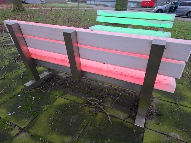 Verlichte bank (2x) - afbeelding 8 van  9