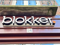 Verlichte gevelbelettering "blokker"