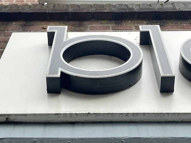 Verlichte gevelbelettering "blokker" - afbeelding 2 van  3