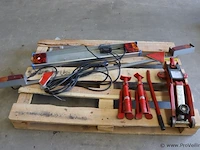 Verlichtingsbalken, as-steunen 2 ton & autokrik