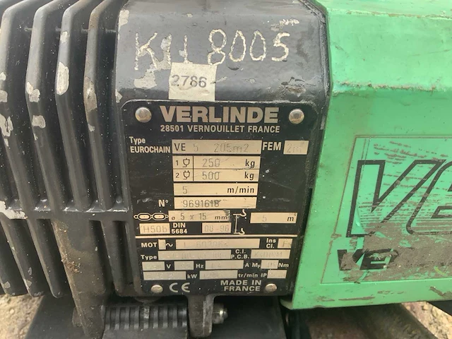 Verlinde eurochain ve-5 kettingtakel - afbeelding 8 van  9