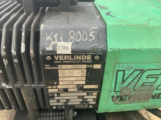 Verlinde eurochain ve-5 kettingtakel - afbeelding 9 van  9