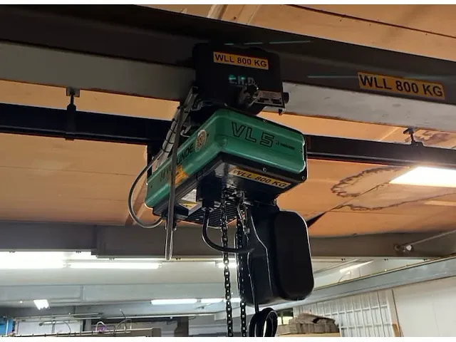 Verlinde eurochain vl5 elektrische kettingtakel - afbeelding 2 van  6