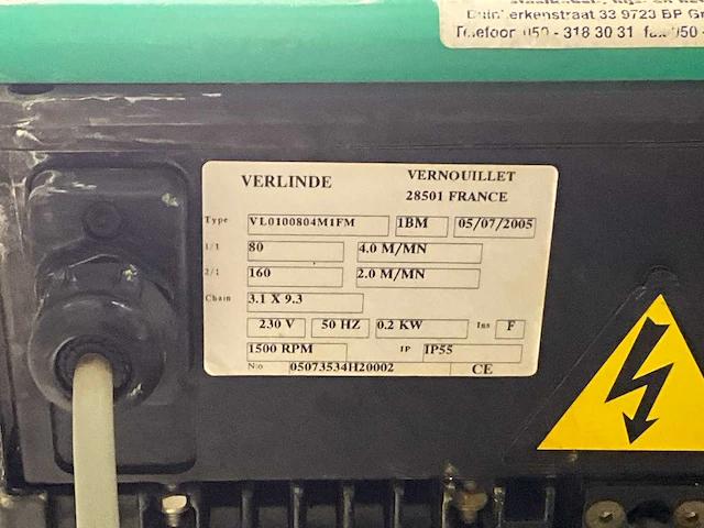 Verlinde vl0100804m1fm hef- en hijsmiddelen - afbeelding 6 van  6