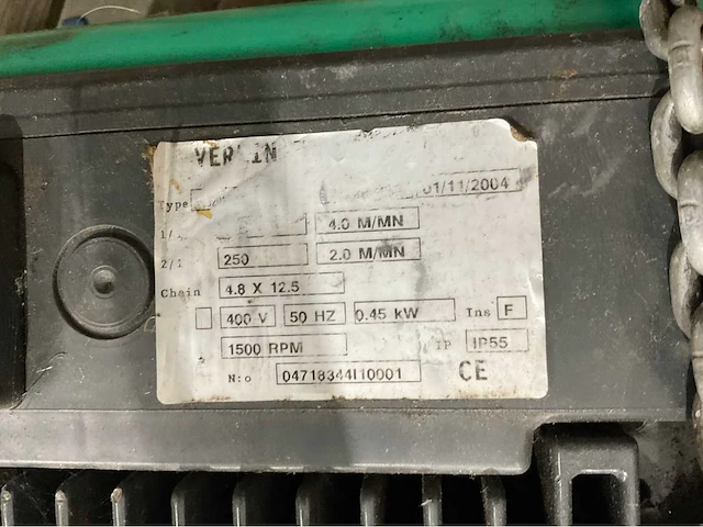 Verlinde vl2 elektrische takel - afbeelding 5 van  5