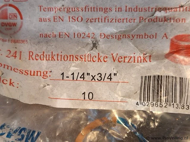 Verloop 1-1/4 "3/4 - afbeelding 4 van  4