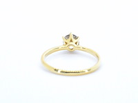 Verlovingsring met een diamant van 1.30 carat in 18 carats goud - afbeelding 4 van  6