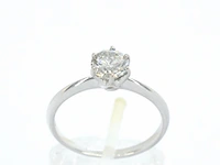 Verlovingsring met een diamant van 1.50 carat in 18 carats goud - afbeelding 1 van  10