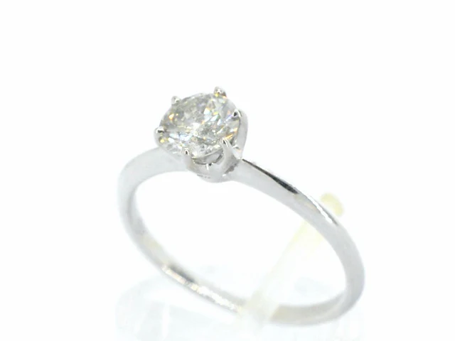 Verlovingsring met een diamant van 1.50 carat in 18 carats goud - afbeelding 4 van  10