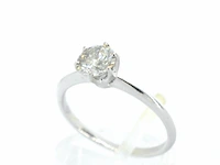 Verlovingsring met een diamant van 1.50 carat in 18 carats goud - afbeelding 4 van  10