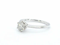 Verlovingsring met een diamant van 1.50 carat in 18 carats goud - afbeelding 8 van  10