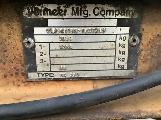 Vermeer bc 935 1 houtversnipperaar - afbeelding 11 van  19