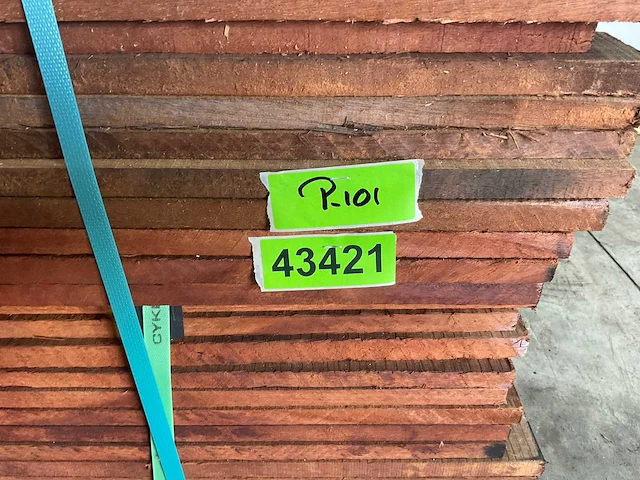 Vermelho hardhouten beschoeiingsplank 200x10x2 cm (100x) - afbeelding 6 van  6