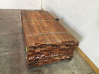 Vermelho hardhouten beschoeiingsplank 200x10x2 cm (100x) - afbeelding 2 van  6