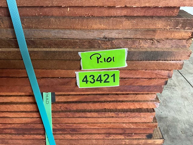 Vermelho hardhouten beschoeiingsplank 200x10x2 cm (100x) - afbeelding 6 van  6