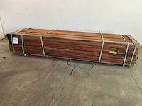 Vermelho hardhouten beschoeiingsplank 350x10x2 cm (50x) - afbeelding 1 van  6