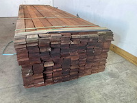 Vermelho hardhouten beschoeiingsplank 350x10x2 cm (50x) - afbeelding 4 van  6