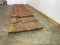 Vermelho hardhouten beschoeiingsplank 500x10x1,7 cm (30x)