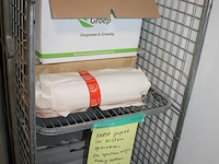 Verpakkingsmaterialen in rolcontainer. let op: inclusief rolcontainer. - afbeelding 1 van  2