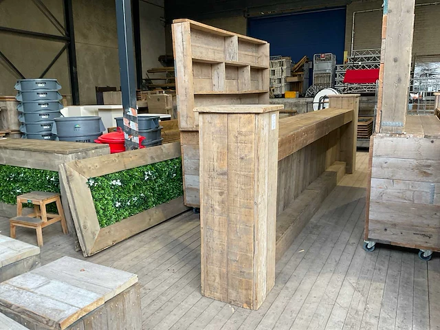 Verplaatsbare steigerhouten bar - afbeelding 6 van  13