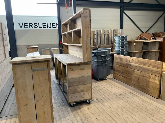 Verplaatsbare steigerhouten bar - afbeelding 10 van  13