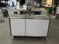 Verrijdbaar barmeubel met tap en onderkoeling selli. afmeting 157 x 64 x 97 cm - afbeelding 1 van  4