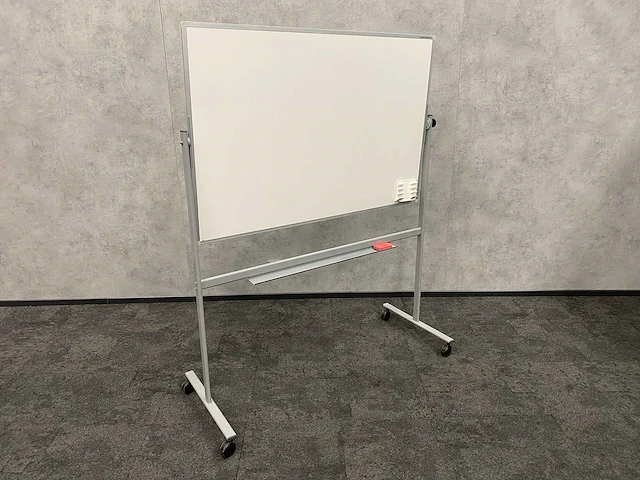 Verrijdbaar dubbelzijdig whiteboard - afbeelding 1 van  7