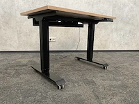Verrijdbaar elektrisch zit-sta bureau 100x60 - afbeelding 4 van  12