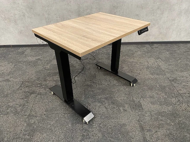 Verrijdbaar elektrisch zit-sta bureau 80x60 - afbeelding 5 van  13