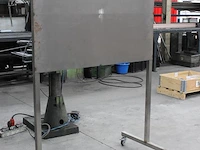 Verrijdbaar metalen planbord met bordafmeting 125 x 89 cm. - afbeelding 2 van  2
