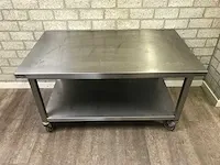 Verrijdbaar rvs tafel - afbeelding 2 van  3