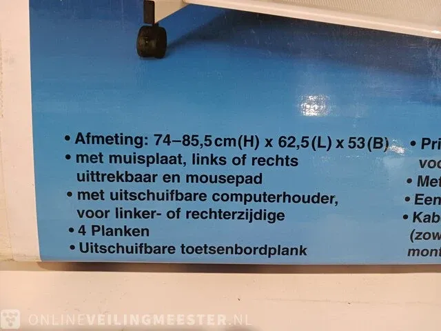 Verrijdbare computertafel - afbeelding 3 van  5