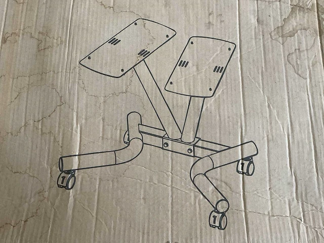Verrijdbare dumbbell standaard (2x) - afbeelding 1 van  2