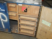 Verrijdbare kist met laden gevuld met kabelschoentjes, zekeringen, kroonsteentjes, kabelclips, enz. afmetin... - afbeelding 2 van  4