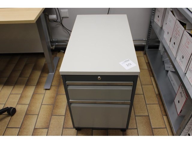 Verrijdbare ladekast. afmeting 43 x 75 x 65 cm. - afbeelding 1 van  3