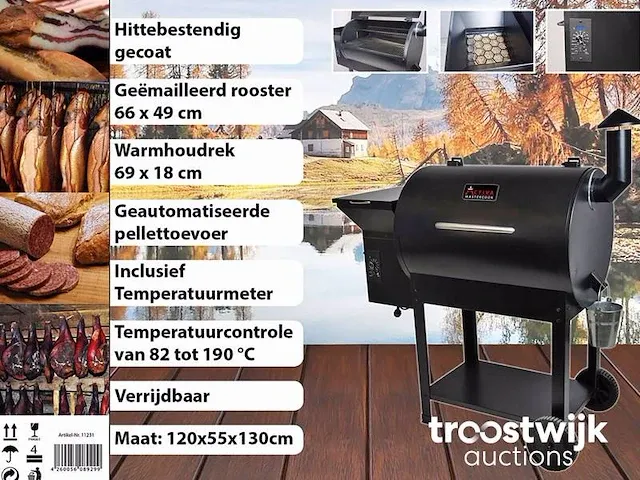 Verrijdbare pelletsmoker - afbeelding 6 van  8