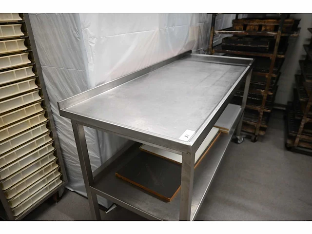 Verrijdbare rvs werktafel - afbeelding 3 van  3
