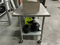 Verrijdbare rvs werktafel - afbeelding 2 van  3