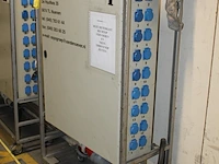 Verrijdbare stroomkast met 18 x 230 v en 10 x 380 v met twee verschillende aansluitingen en extra 380 v ver... - afbeelding 2 van  2