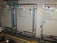 Verrijdbare stroomkast met 18 x 230 v en 9 x 380 v met twee verschillende aansluitingen. afmeting 90 x 40 ... - afbeelding 1 van  2
