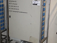 Verrijdbare stroomkast met 18 x 230 v en 9 x 380 v met twee verschillende aansluitingen. afmeting 90 x 40 ... - afbeelding 2 van  2