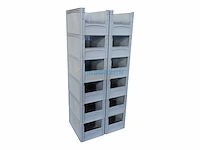 Verrijdbare transportkar + 12 magazijnbakken - afbeelding 3 van  6