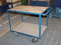 Verrijdbare transportkar met onderplateau. afmeting 115 x 70 x 90 cm - afbeelding 1 van  1