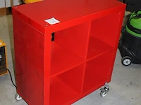 Verrijdbare vakkenkast 79 x 39 x 90 cm. - afbeelding 2 van  2