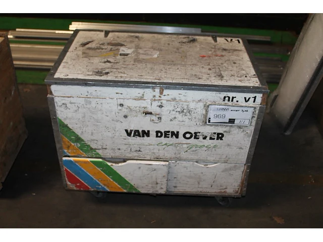 Verrijdbare werkkist met twee laden en bovenklep - afbeelding 1 van  2