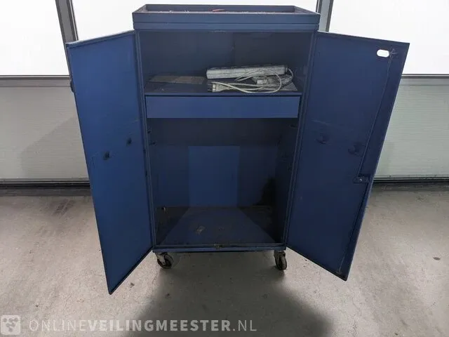 Verrijdbare werkplaatskast, blauw - afbeelding 4 van  9