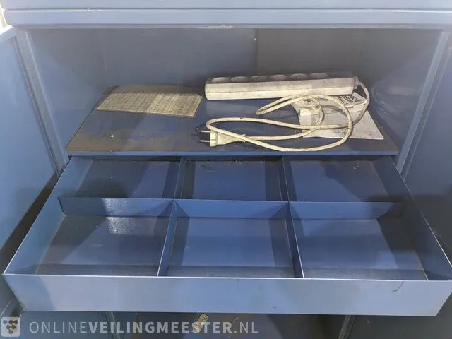Verrijdbare werkplaatskast, blauw - afbeelding 5 van  9