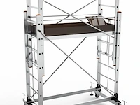 Verstelbaar kamersteiger–rolsteiger 400 cm-nieuw, b7507, grijs / chroom, 2022 - afbeelding 1 van  1
