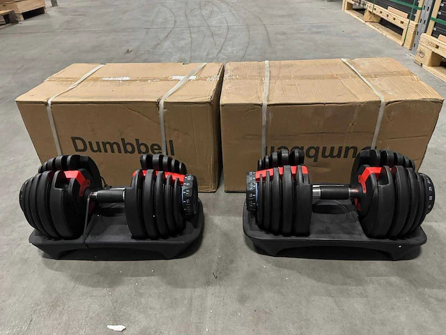 Verstelbare dumbbells (2x) - afbeelding 1 van  3